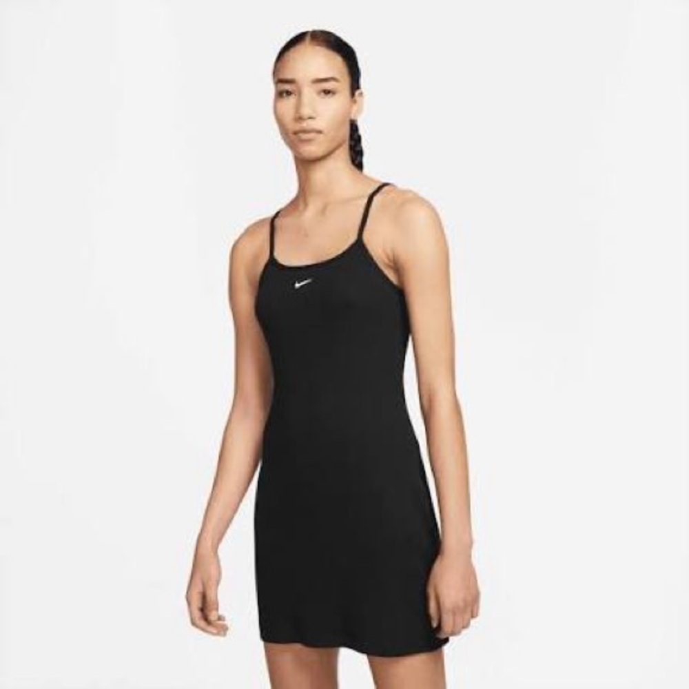 Nike Black Essential Ribbed Dress